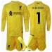 Tanie Strój piłkarski Liverpool Alisson Becker #1 Bramkarskie Koszulka Trzeciej dla dziecięce 2024-25 Długie Rękawy (+ szorty)